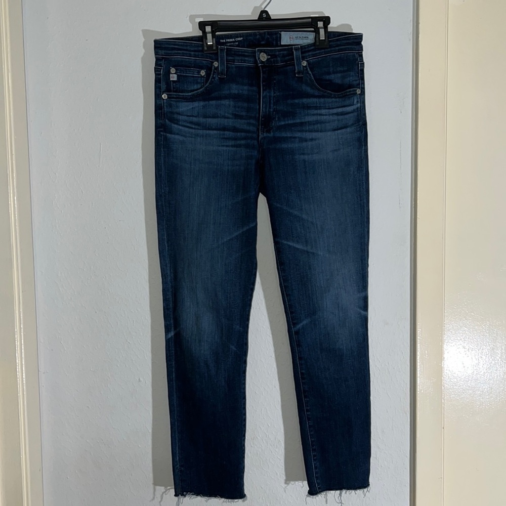 AG Adriano Goldschmied 29R Prima Crop Cigarette Crop jeans.